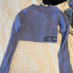 Periwinkle echt arise comfort crop workout top xs